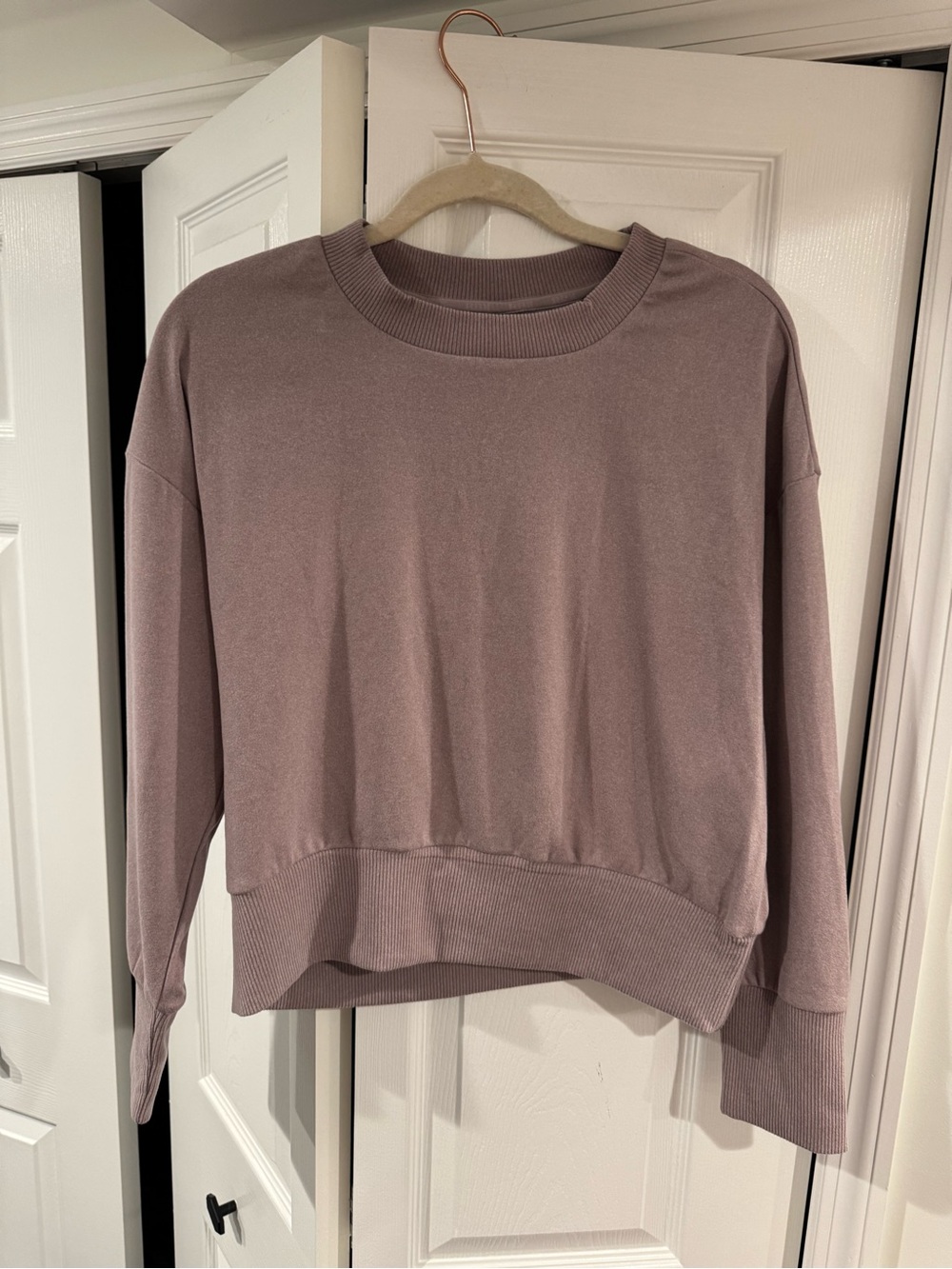 RBX Boxy Crewneck Sweatshirt in Dusty Mauve
